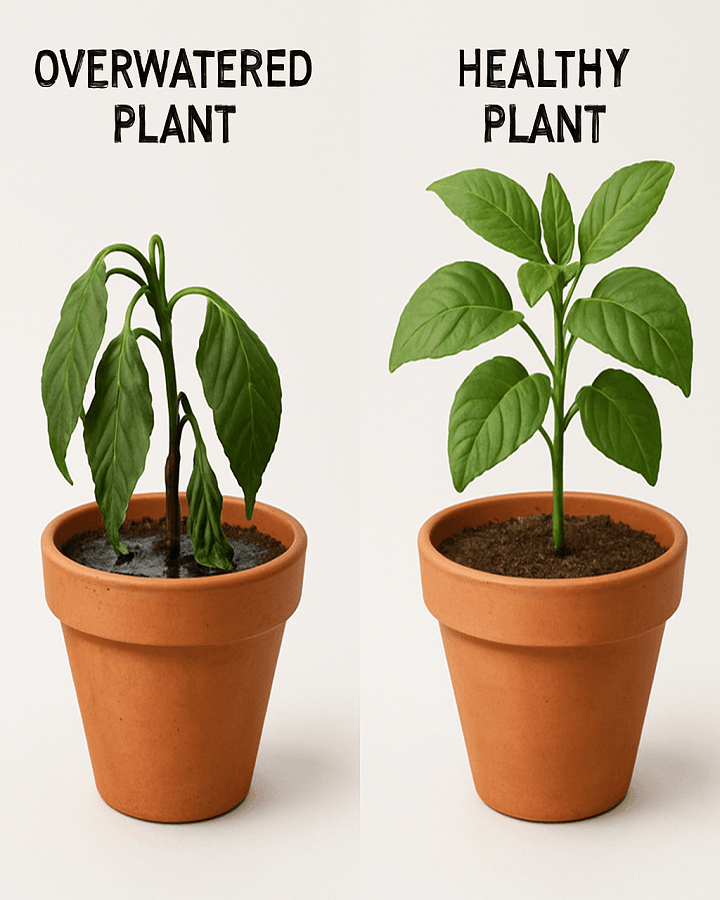 Overwatering from Underwatering